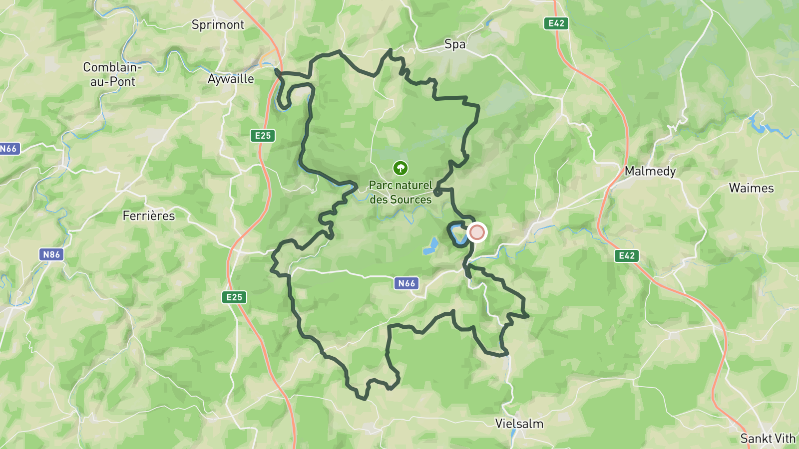 100km loop - Col du Rosier & Côte de Wanne - Cycling Route in Ardennes ...