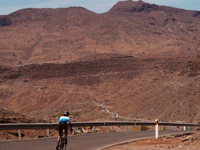 Cyclist on Gran Canaria