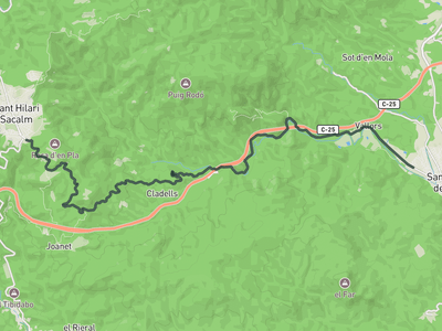 Sant Hilari Sacalm from Santa Coloma