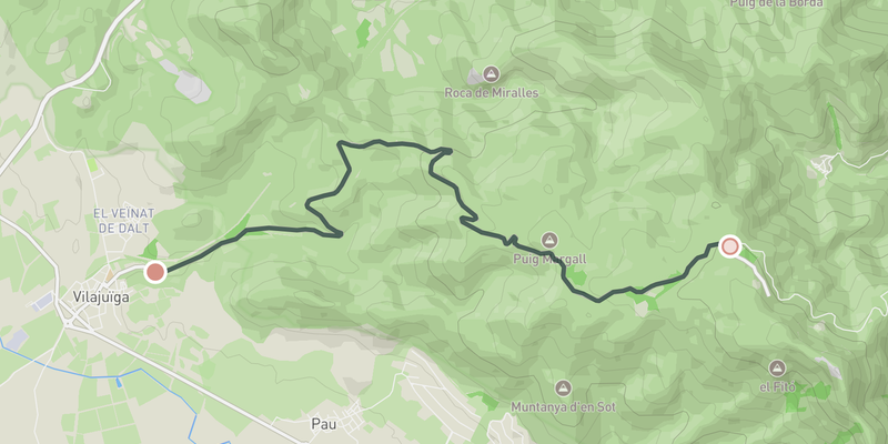 Sant Pere de Rodes elevation profile