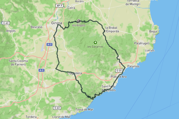 Cake Shop Loop route map