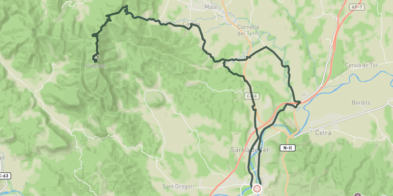 Rocacorba route preview