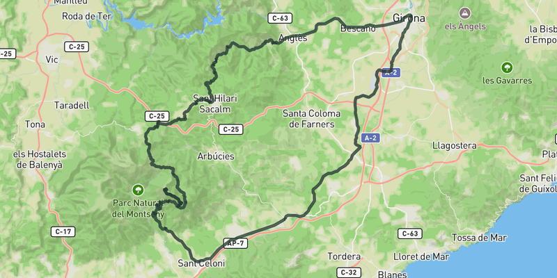 Turó de l’Home - Montseny Natural Park route preview