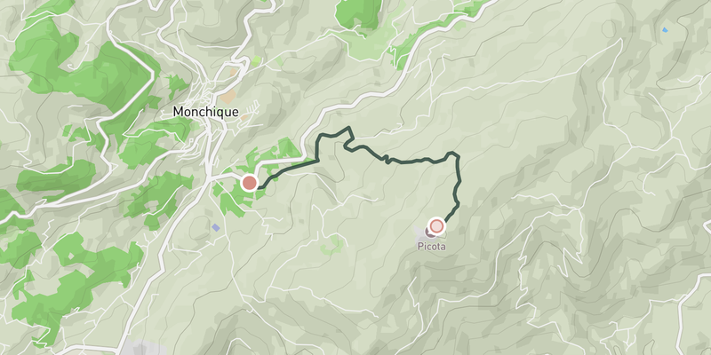 Miradouro da Picota elevation profile