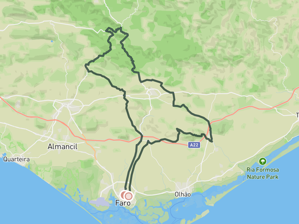 Algarve Grandfondo route map