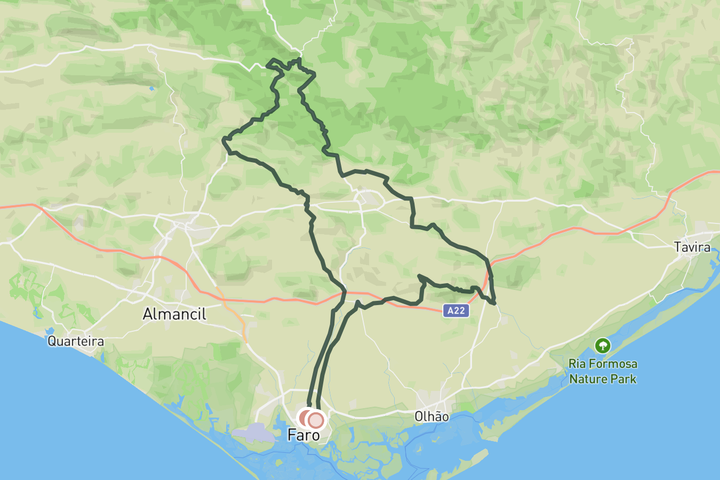 Algarve Grandfondo route map