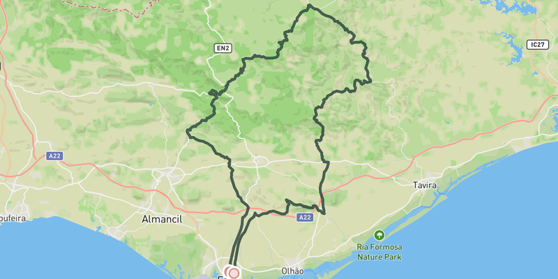Algarve Mediofondo route preview