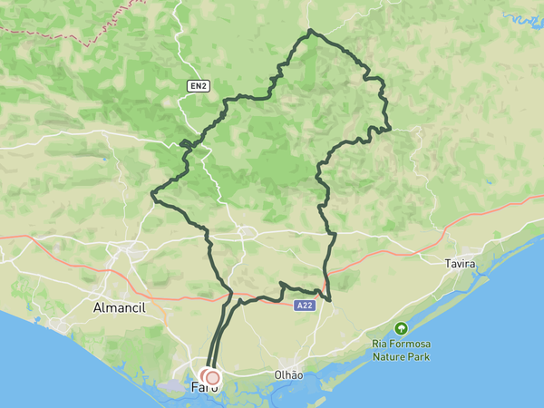 Algarve Mediofondo route map