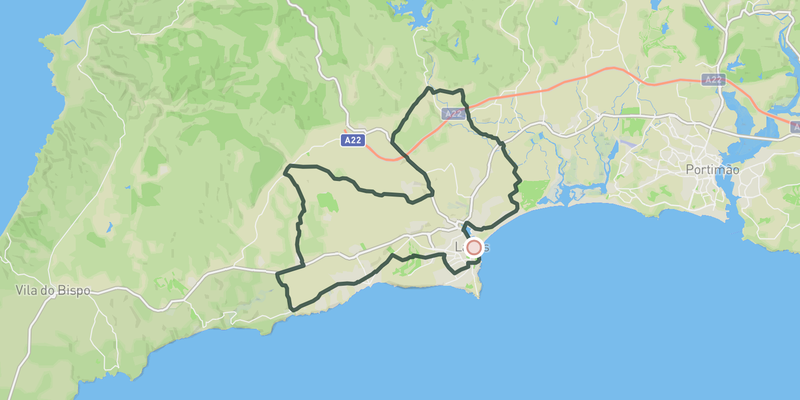 Lagos Coffee Ride route preview