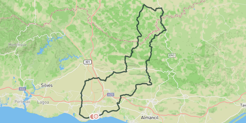 Over the Barrocal and back route preview