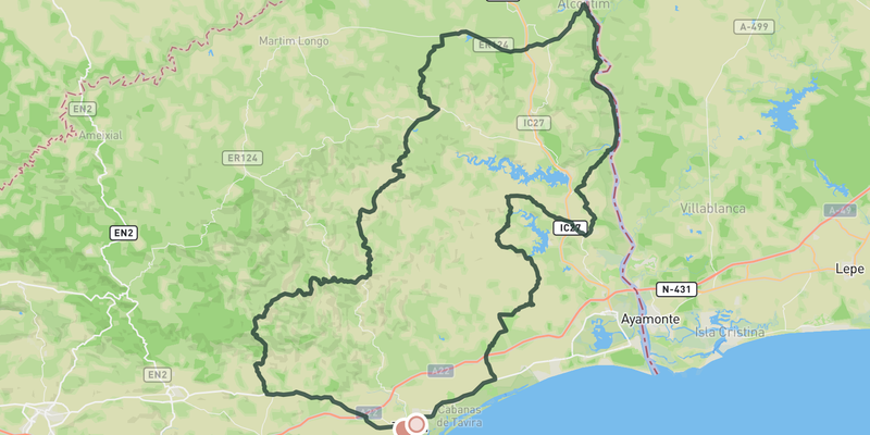 Tavaria Uplands & Border Ride route preview