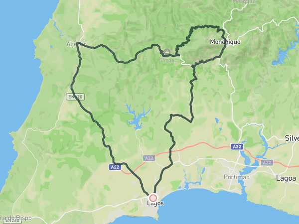 Through the Serra and Back route map