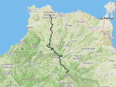 Pico de las Nieves from Guía