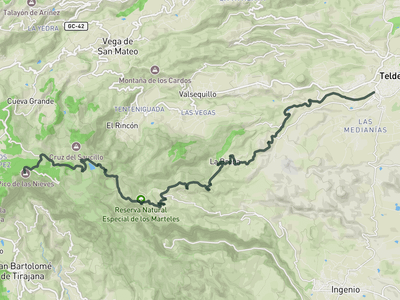 Pico de las Nieves from Telde via Lomo Magullo