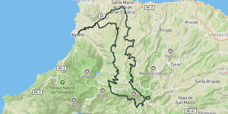 Alto de Moriscos, Cruz de Tejeda and Artenara from Agaete route preview