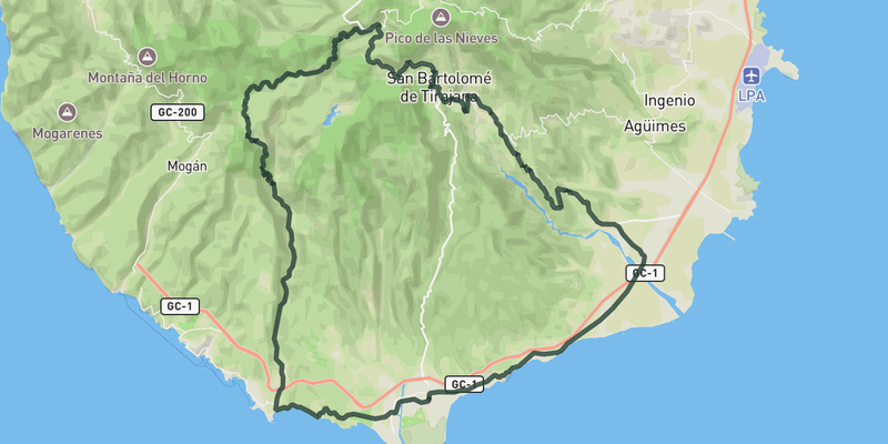 Coast to Top loop route preview