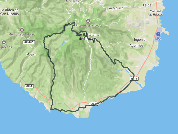 Coast to Top loop route map