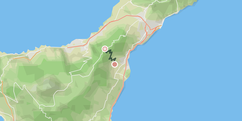 From Arafo to TF-24 elevation profile