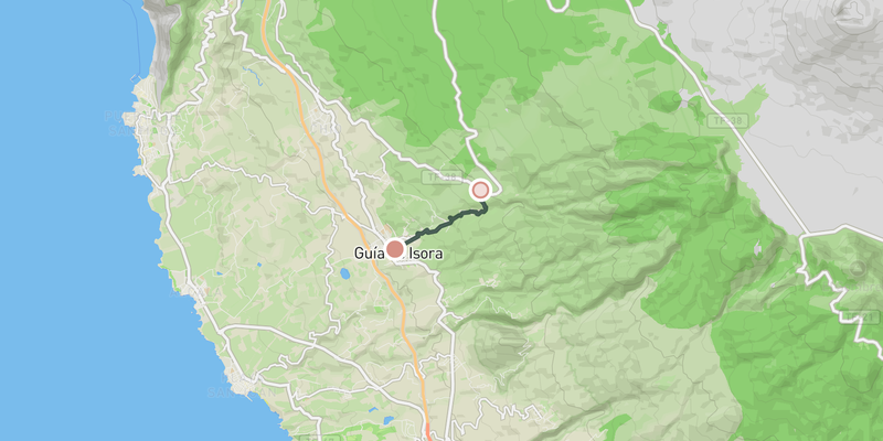 Mirador de Chirche elevation profile
