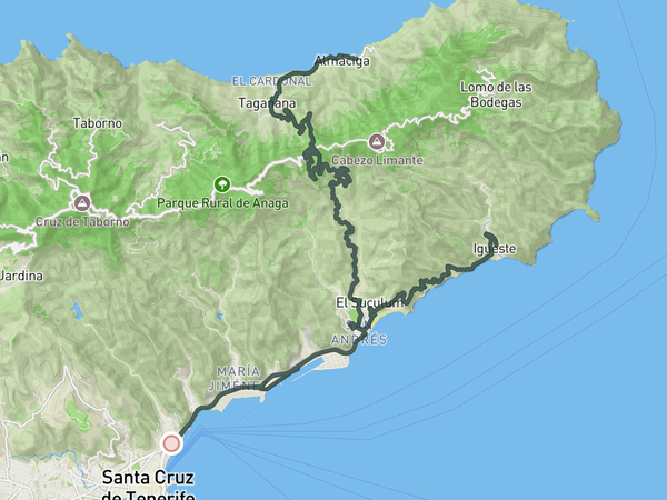 Coast to Coast route map