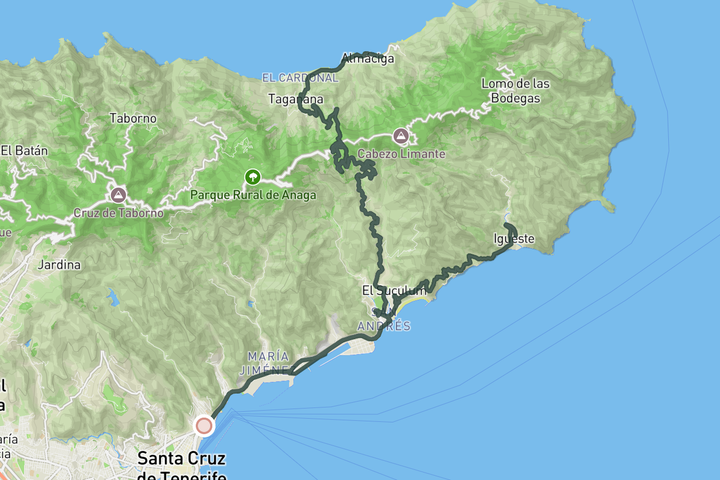 Coast to Coast route map