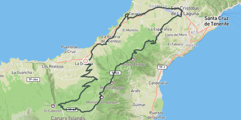 Up and dooooowwwn el Teide route preview