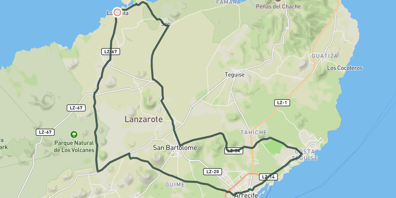 Costa Teguise and Arrecife from La Santa route preview