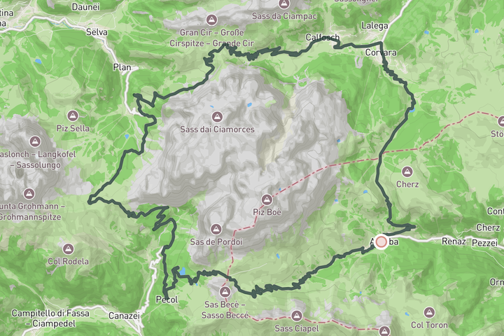 Sellaronda route map