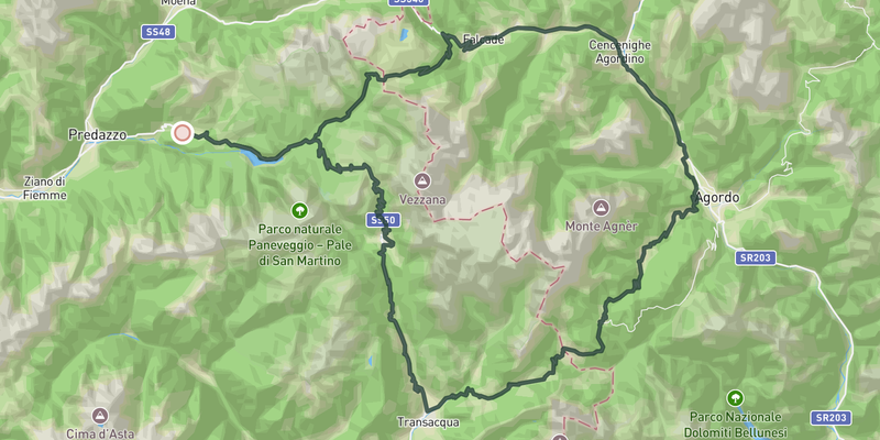 The largest mountain group in the Dolomites route preview