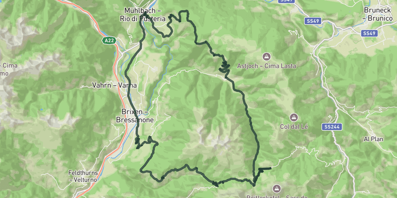 Unknown Passo delle Erbe route preview