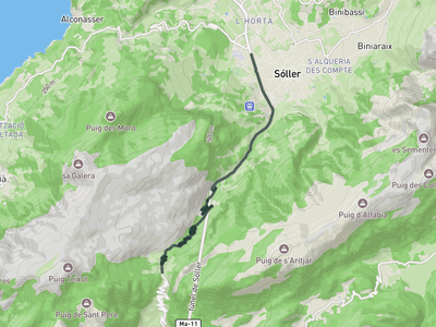 Coll de Sóller from Sóller
