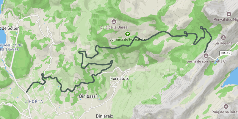 Puig Major elevation profile
