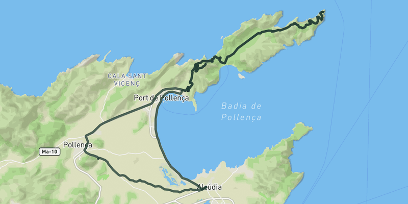 Cap de Formentor from Alcúdia route preview