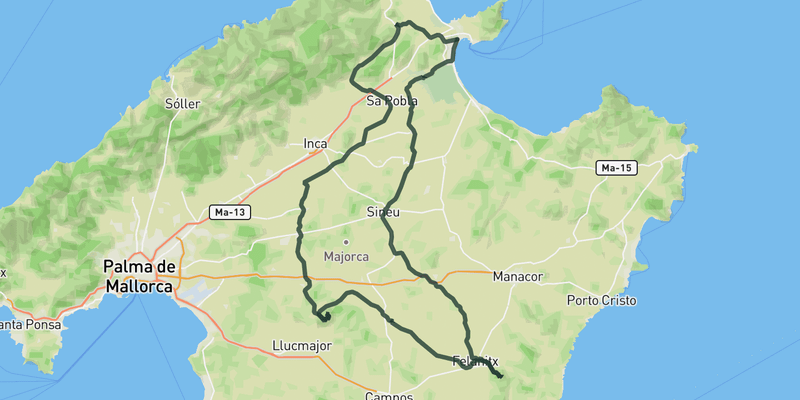 Holy Hill Tops route preview