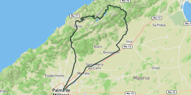 Puig Major from Palma route preview