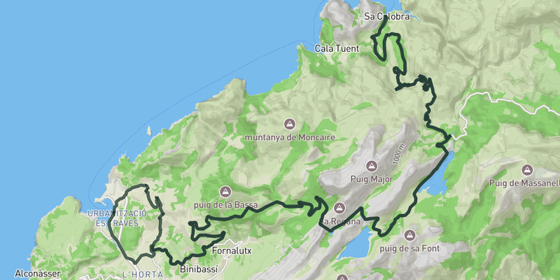 Soller <> Sa Calobra route preview