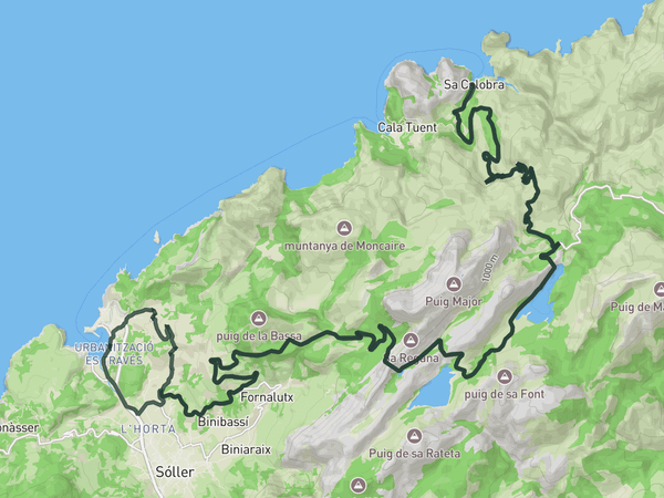 Soller <> Sa Calobra route map