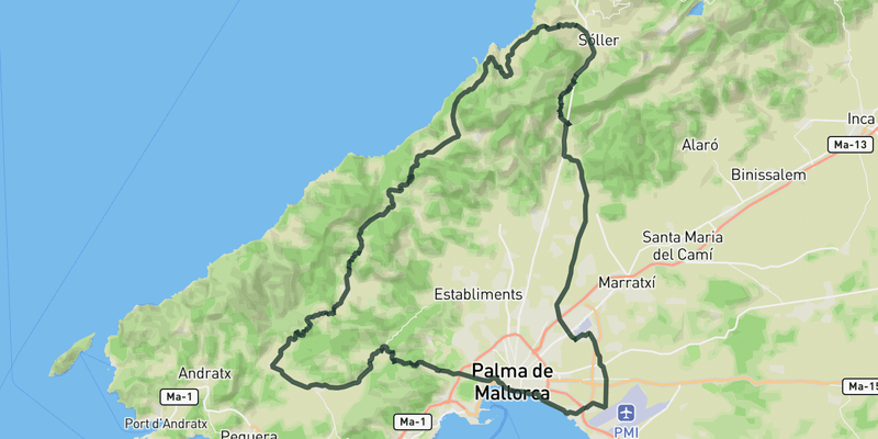 Up and Down route preview