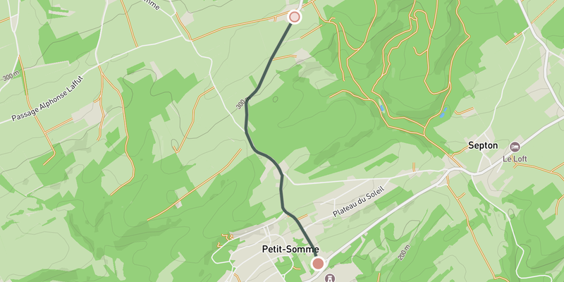 Côte de Petite Somme elevation profile