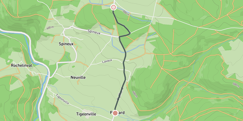 Côte de Wanne elevation profile
