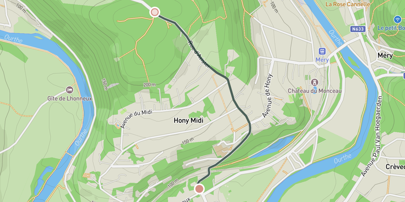 Côte de la Roche-aux-Faucons elevation profile