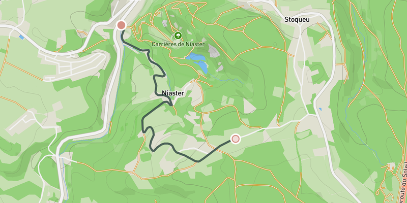 Côte de Niaster elevation profile