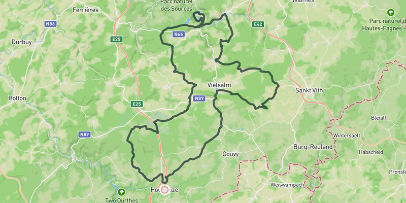Heart of the Ardennes  route preview