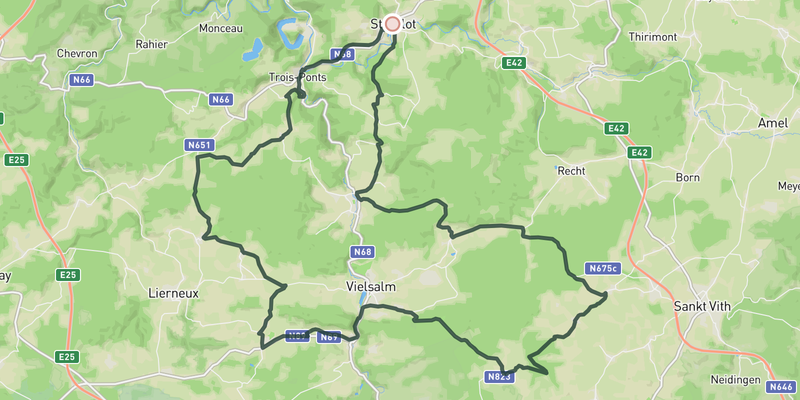 Scenic Ardennes Ride route preview