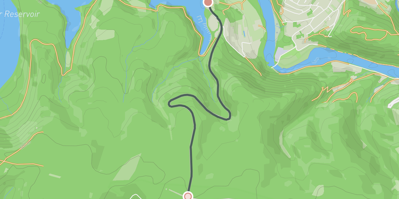 Kermeter Climb from the Rur dam elevation profile