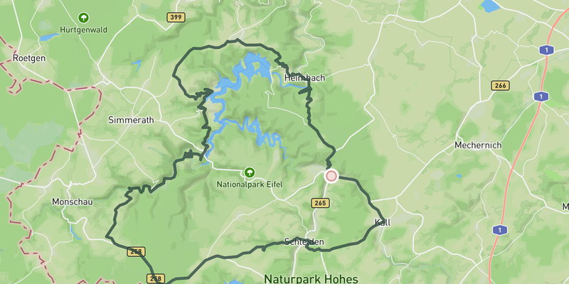 Around the Nationalpark - Rursee route preview