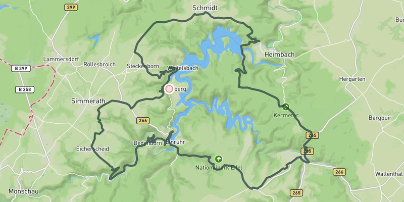 Loop Around Rursee route preview