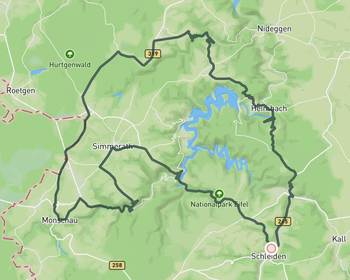 Loop to Vossenack - Monschau - Hammer Climb