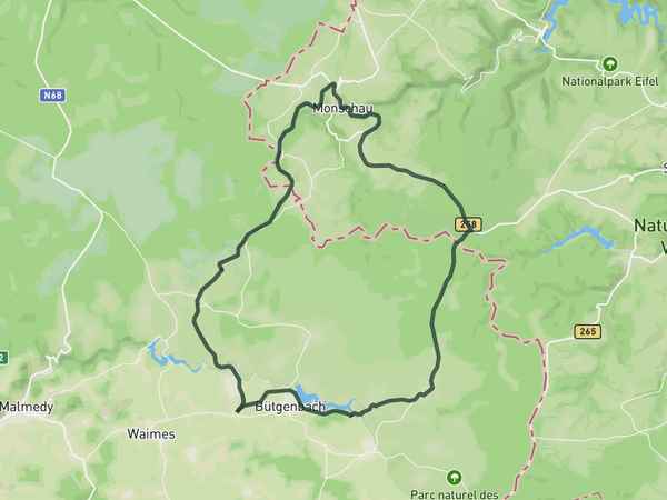 Vennbahn loop route map