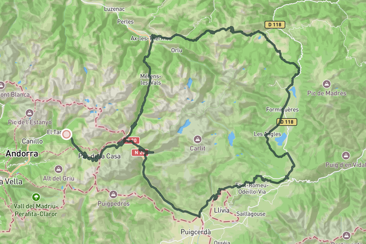 Bonjour France  route map